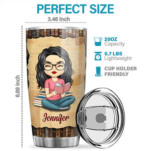 Just A Girl Who Love Books Just One More Chapter - Personalized Tumbler