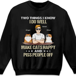 Two Things I Know I Do Well - Cat Personalized Custom Unisex T-shirt, Hoodie, Sweatshirt - Gift For Pet Owners, Pet Lovers