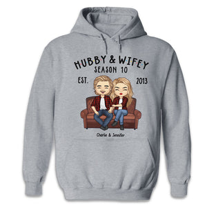 Hubby And Wifey Season - Anniversary Gifts, Gift For Couples, Husband Wife - Personalized Unisex T-shirt, Hoodie