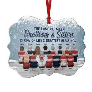 My Siblings Are My Greatest Gifts - Personalized Custom Benelux Shaped Wood/Aluminum Christmas Ornament - Gift For Siblings, Christmas Gift