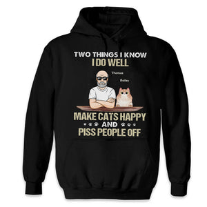Two Things I Know I Do Well - Cat Personalized Custom Unisex T-shirt, Hoodie, Sweatshirt - Gift For Pet Owners, Pet Lovers