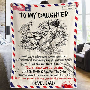 I Promise To Love You For The Rest Of My Life - Dad To Daughter, Blanket.