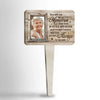 I Can't See You, But You're Always By My Side - Upload Image, Personalized Custom Acrylic Garden Stake