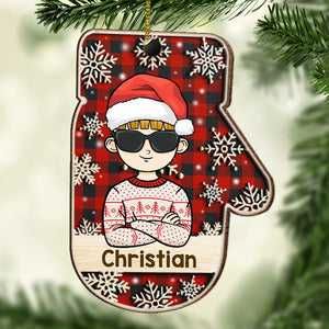 Merry Christmas To The Coolest Kid - Personalized Shaped Ornament.