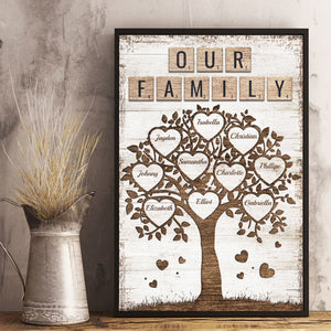 Together We Make A Family - Personalized Vertical Poster.