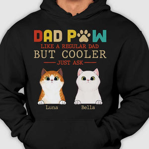 Grandpaw Like A Regular Grandpa But Cooler - Personalized Unisex T-Shirt, Father's Day Gift, Custom Gift For Cat Lovers.