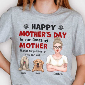 Happy Mother's Day To Our Amazing Mother! Thanks For Putting Up With Our Dad - Gift For Mother's Day, Personalized Unisex T-shirt, Hoodie