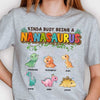 Kinda Busy Being A Nanasaurus - Gift For Mom, Grandma - Personalized Unisex T-shirt, Hoodie