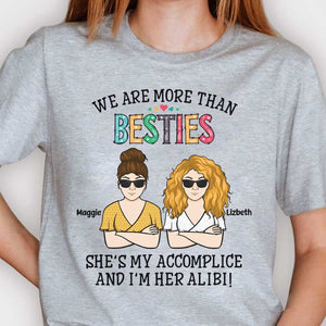 We're More Than Besties - Personalized Unisex T-Shirt, Hoodie.