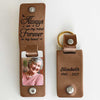You're Always On My Mind - Personalized PU Leather Keychain - Upload image, Memorial Gift, Sympathy Gift