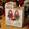 To My Bestie - I Promise To Help You Solve Your Problems - Personalized Candle Holder