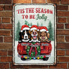 'Tis The Season To be Jolly - Happy Pawlidays - Personalized Metal Sign