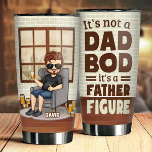 It's Not A Dad Bod But A Charming Father Figure  - Gift For Dad, Grandpa - Personalized Tumbler