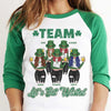 Hé ! On se saoule ! Cadeau pour les meilleurs amis, T-shirt raglan unisexe personnalisé pour la Saint-Patrick