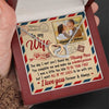 I Wanna Be With You - Upload Image, Gift For Couples - Personalized Interlocking Hearts Necklace