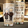Baby, Let's Go Camping At 80 - Gift For Camping Couples, Personalized Tumbler