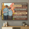 Our Cheerful Journey Will Matter - Personalized Horizontal Poster - Gift For Couples, Husband Wife