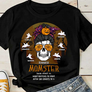 What Happens To Mom - Personalized Unisex T-Shirt, Halloween Ideas..