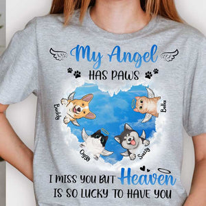 My Angel Has Paws - Personalized Unisex T-Shirt.