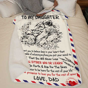 I Promise To Love You For The Rest Of My Life - Dad To Daughter, Blanket.