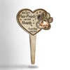 You Left Paw Prints On Our Hearts - Personalized Garden Stake