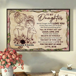 I Can Promise To Love You For The Rest Of My Life - Personalized Horizontal Poster.