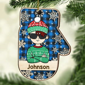Merry Christmas To The Coolest Kid - Personalized Shaped Ornament.