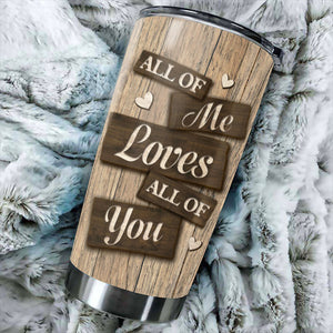 I Entirely Love You - Upload Image, Gift For Couples, Husband Wife - Personalized Tumbler.