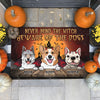 Come In For A Bite - Dogs Halloween - Personalized Decorative Mat