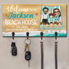 Welcome To The Family Beach House - Personalized Key Hanger, Key Holder - Gift For Couples, Husband Wife