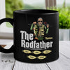 The Rodfather - Gift For Dad - Personalized Black Mug