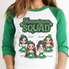 Meilleurs amis, équipe de manigances - Cadeau pour les meilleurs amis, t-shirt raglan unisexe personnalisé pour la Saint-Patrick