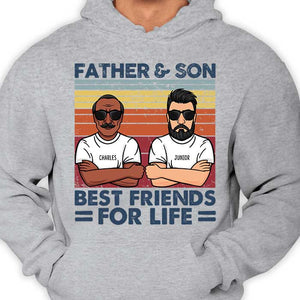 Father & Son, Best Friends For Life - Personalized Unisex T-Shirt.