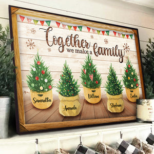 All Hearts Come Home For Christmas - Personalized Horizontal Poster.