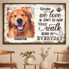 Those We Love Don't Go Away - They Walk Beside Us Everyday - Personalized Horizontal Poster
