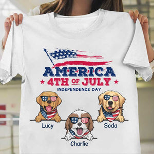 Happy Independence Day America - Gift For 4th Of July - Personalized Unisex T-Shirt.