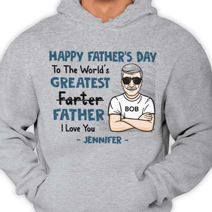 World's Greatest Farter - Gift for Dads - Personalized Unisex T-Shirt.