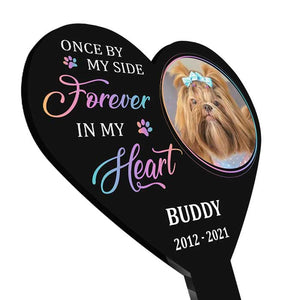 Forever In My Heart - Personalized Custom Acrylic Garden Stake.