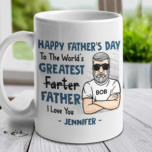 World's Greatest Father - Gift For Dad - Personalized Mug.
