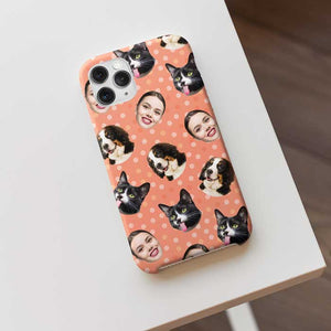Colorful Dot - Upload Image, Gift For Pet Lovers - Personalized Phone Case.