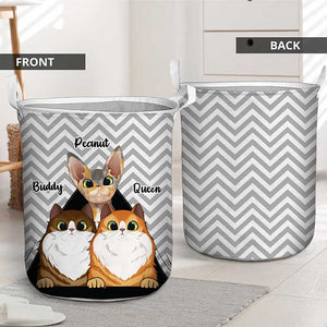 Life Is Better With Adorable Cats - Personalized Laundry Basket.