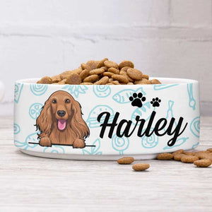 Food World, Gift For Dog Lovers - Personalized Custom Dog Bowls.