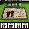 I Want To Hold Your Hand At 80 & Say Baby Let's Go Camping - Gift For Camping Couples, Personalized Decorative Mat