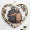 Abrazos De Pareja Desde El Primer Beso Hasta El Último Aliento - Gift For Couples, Husband Wife, Personalized Shaped Wood Sign Spanish