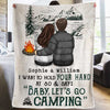 I Want To Go Camping With You At 80 - Gift For Camping Couples, Personalized Blanket