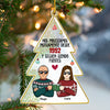 Nos Molestamos Mutuamente Y siguen Siendo Fuertes - Spanish Personalized Custom Christmas Tree Shaped Acrylic Christmas Ornament - Gift For Couple, Husband Wife, Anniversary, Engagement, Wedding, Marriage Gift, Christmas Gift