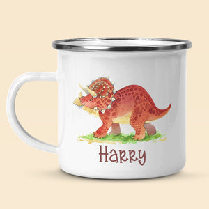 Rawr Means I Love You In Dinosaur - Kid Personalized Hot Chocolate Mug, Cup - Gift For Birthday Party Favors, Birthday Gift