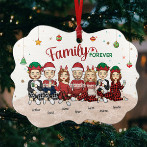 Family Is The Greatest Gift - Family Personalized Custom Ornament - Aluminum Benelux Shaped - Christmas Gift For Family Members