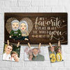 My Favorite Place In All The World Is Next To You - Personalized Display Photo Board