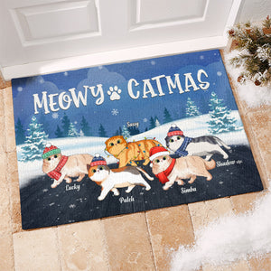 Merry Christmas Ya Filthy Animal - Cat Personalized Custom Decorative Mat -  Christmas Gift For Pet Owners, Pet Lovers